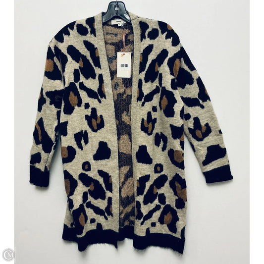 Cardigan By Entro In Animal Print, Size: S