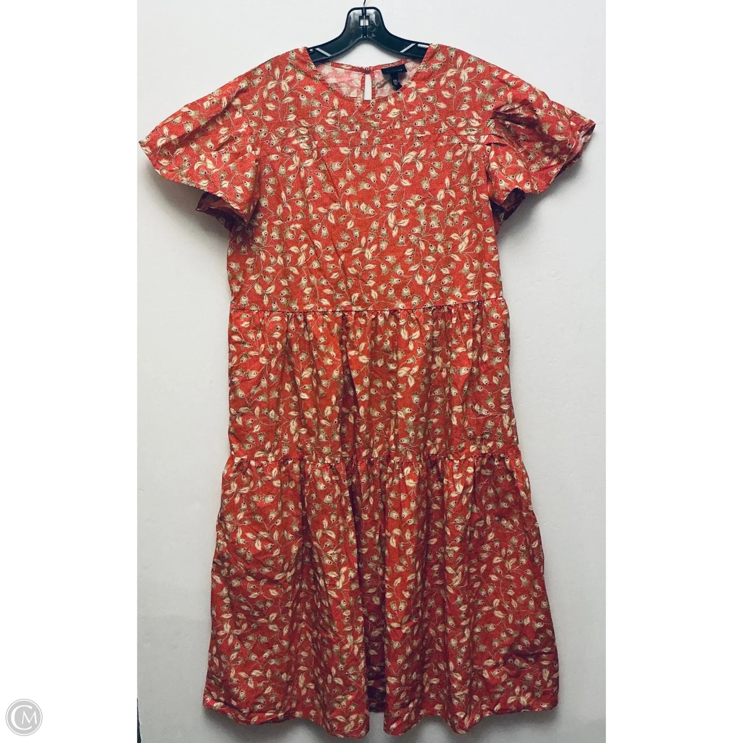 Dress Casual Midi By Who What Wear In Floral Print, Size: Xxl