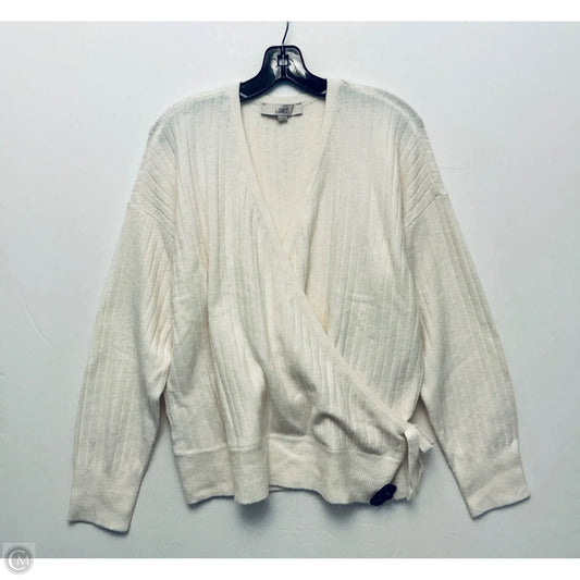 Sweater By Loft In Cream, Size: Xl