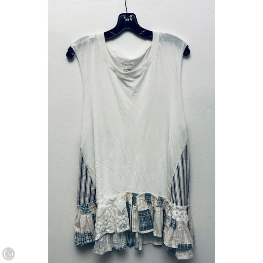 Top Sleeveless By Pilcro In White, Size: L