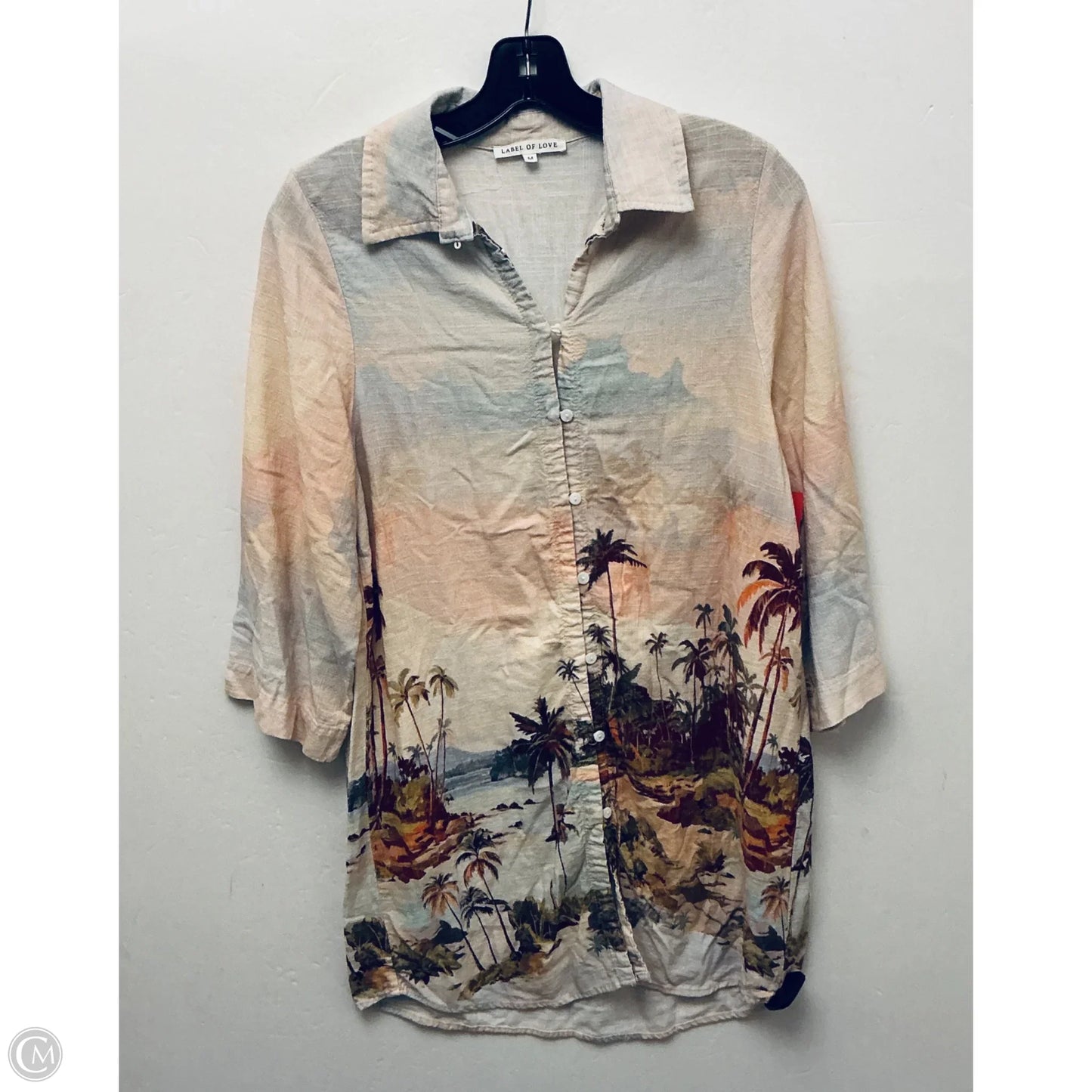 Top Long Sleeve By Clothes Mentor In Orange, Size: M