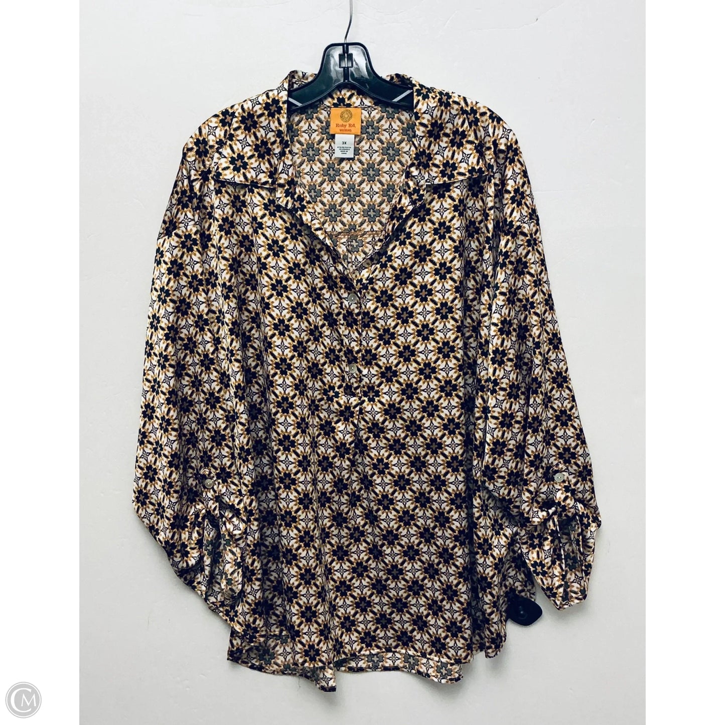 Top Long Sleeve By Ruby Rd In Yellow, Size: 3x