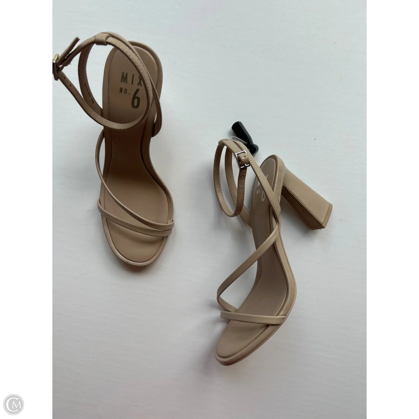 Shoes Heels Block By Mix No 6 In Tan, Size: 9