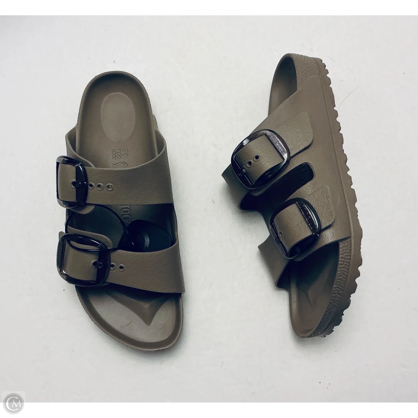 Sandals Flats By Birkenstock In Taupe, Size: 9