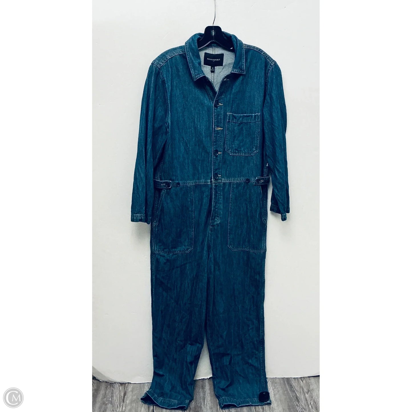 Jumpsuit By Banana Republic In Blue Denim, Size: 10