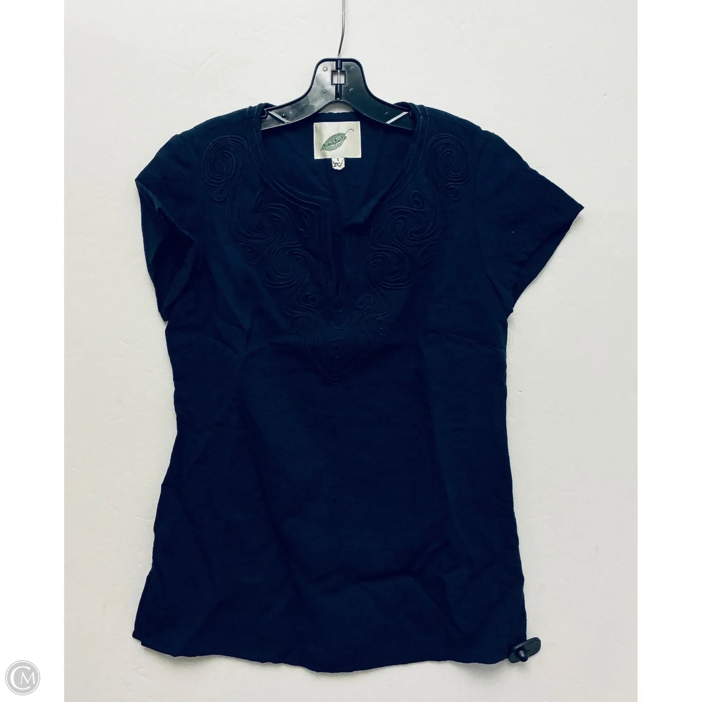 Top Short Sleeve By Nurture In Navy, Size: S
