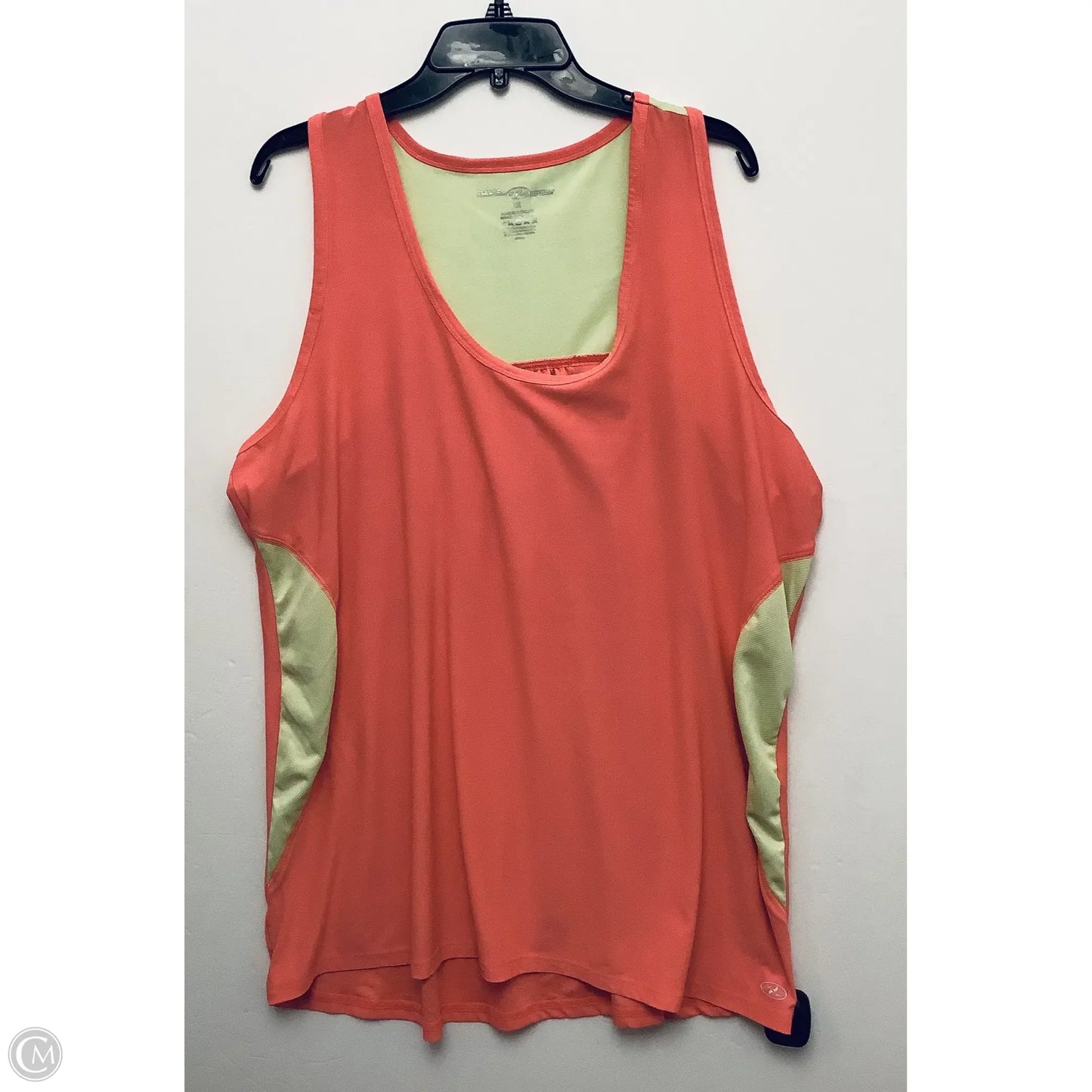 Athletic Tank Top By Clothes Mentor In Pink, Size: 3x
