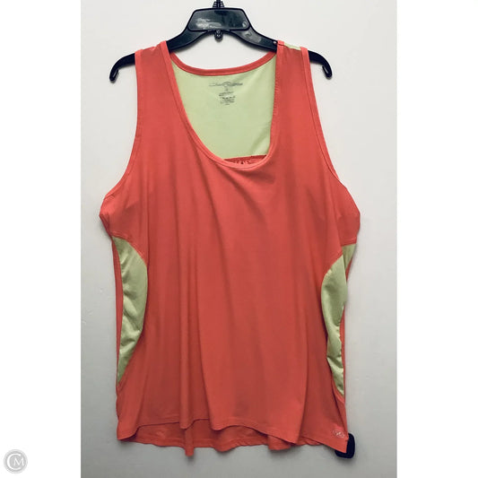 Athletic Tank Top By Clothes Mentor In Pink, Size: 3x