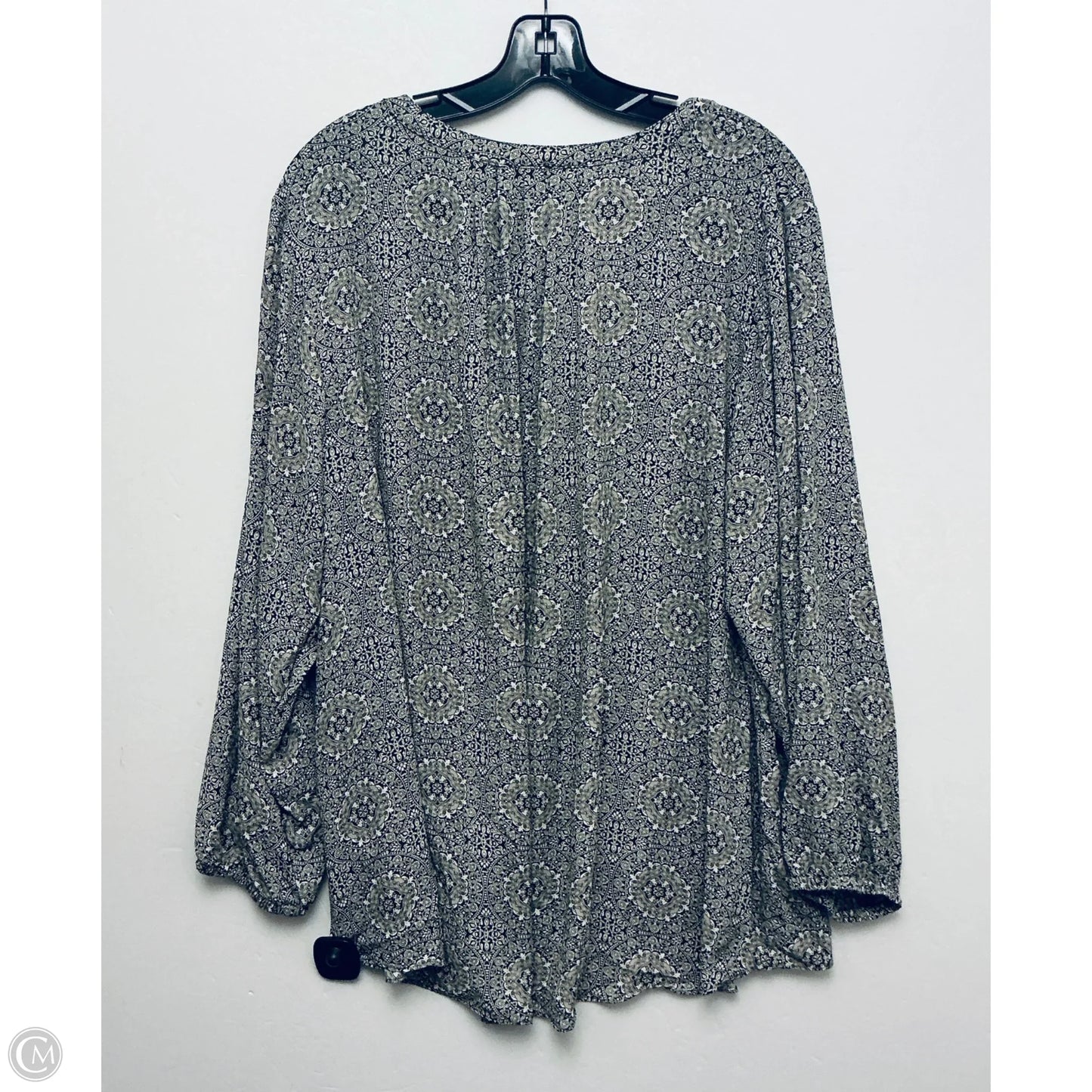 Top Long Sleeve By Tahari In Green, Size: 3x