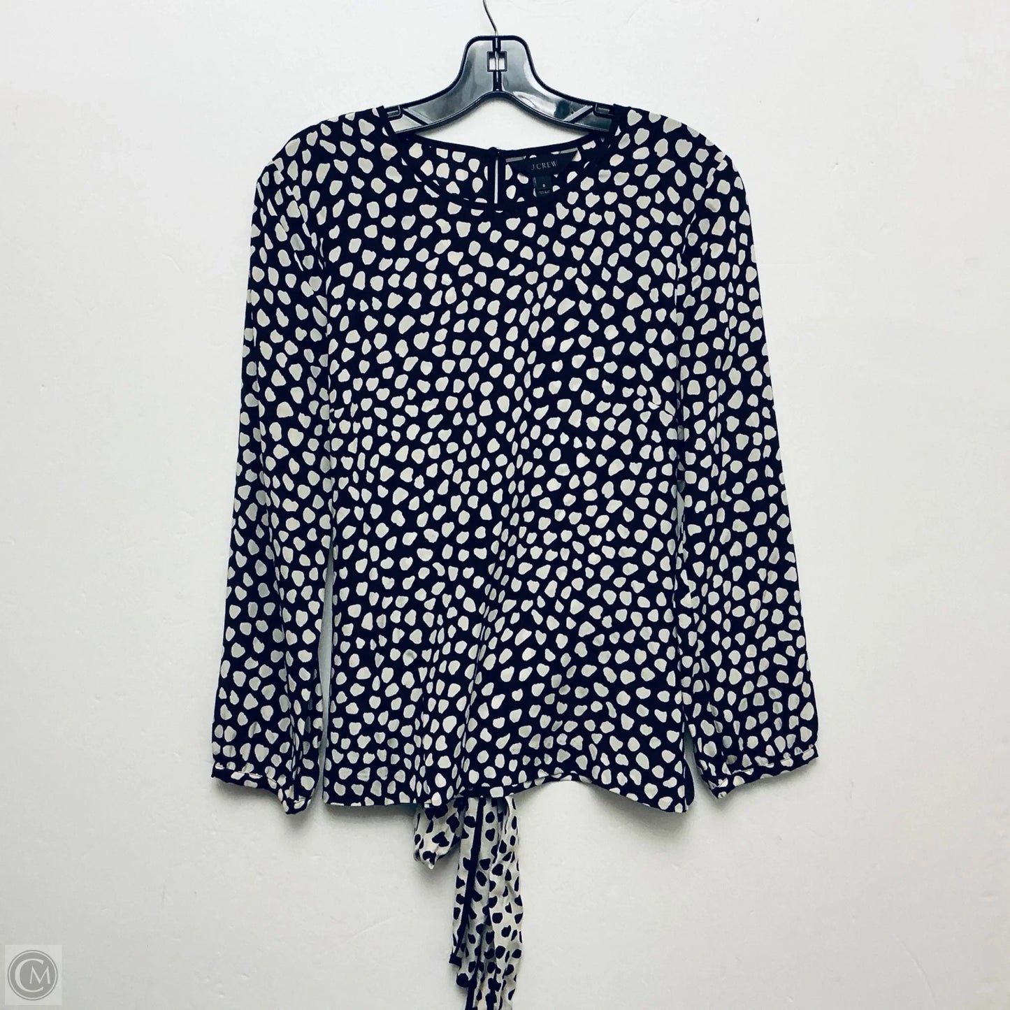 Top Long Sleeve Basic By J. Crew In Black, Size: 8