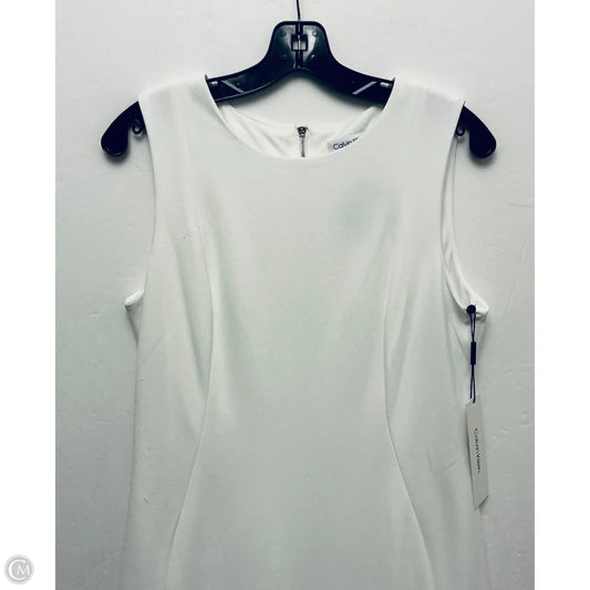 Dress Work By Calvin Klein In White, Size: 10