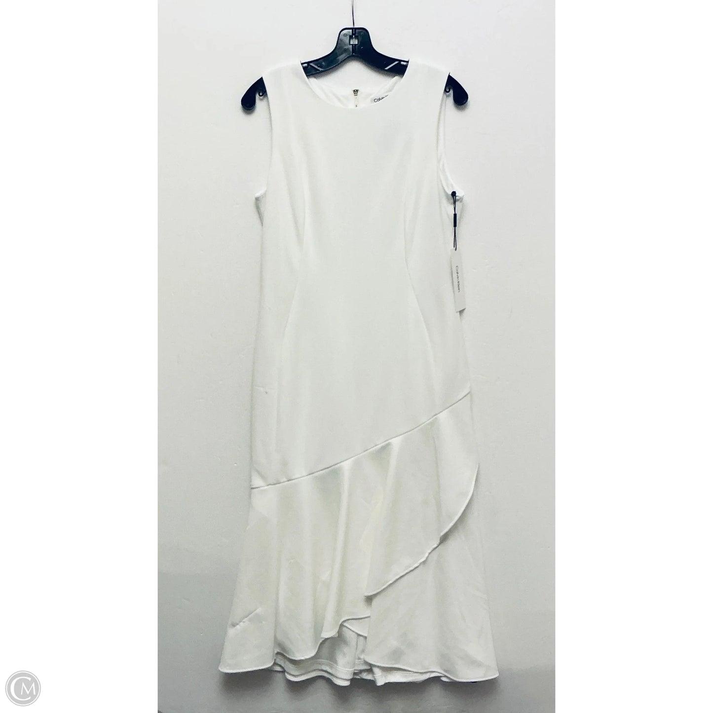 Dress Work By Calvin Klein In White, Size: 10