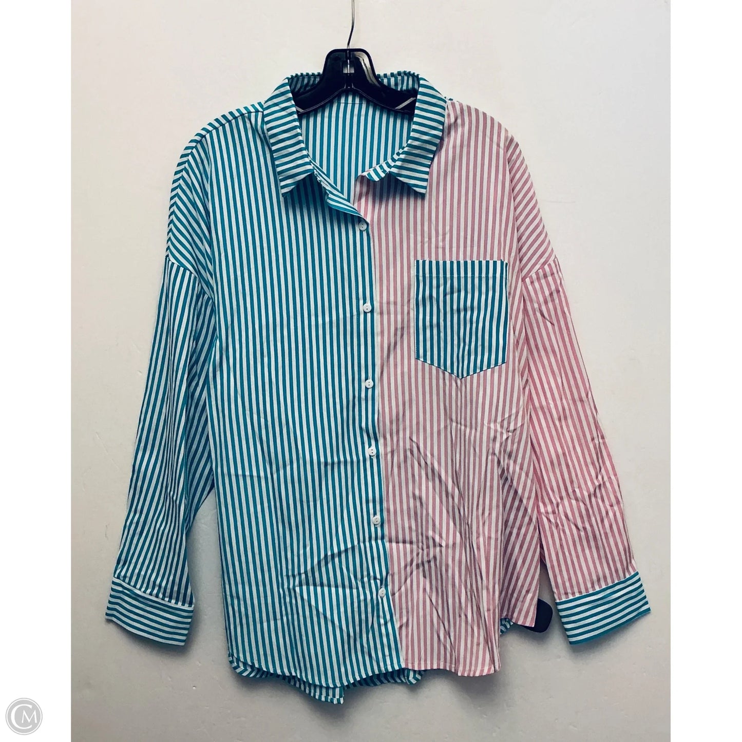 Top Long Sleeve Basic By Cme In Multi-colored, Size: Xl