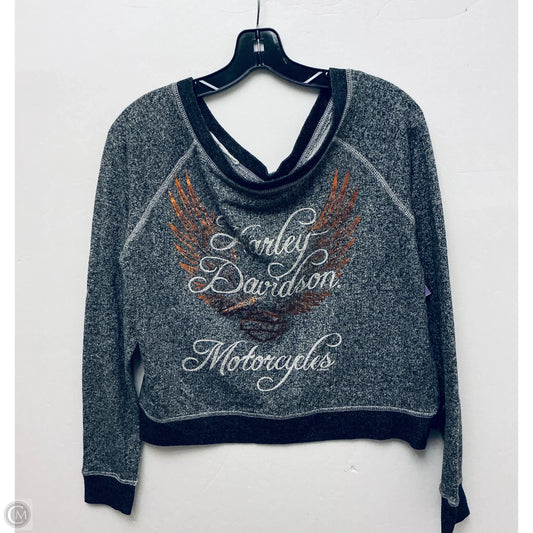 Top Long Sleeve Basic By Harley Davidson In Grey, Size: S