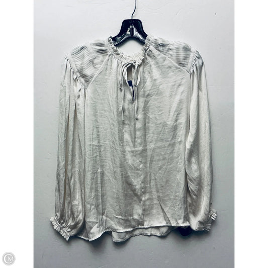 Top Long Sleeve By Philosophy In White, Size: S