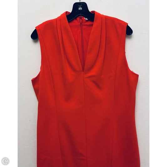 Dress Casual Midi By T Tahari In Orange, Size: 16