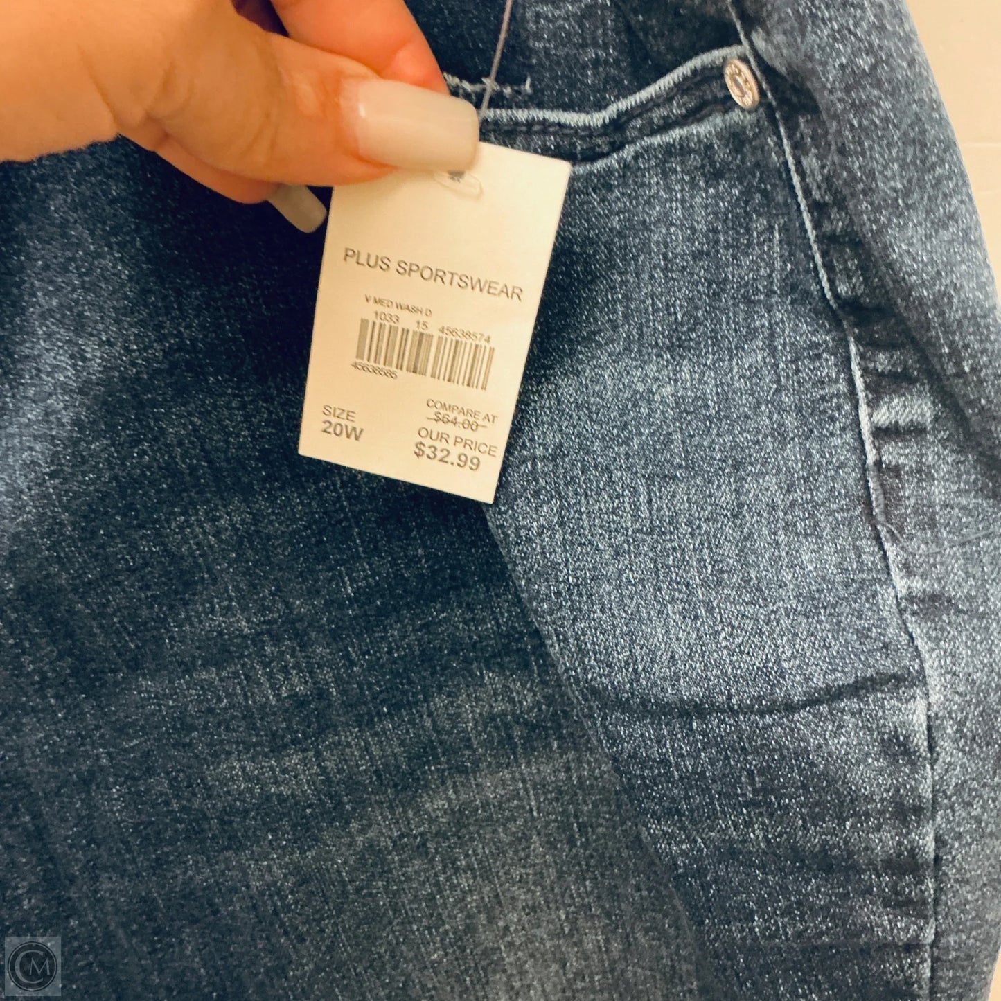 Jeans Straight By Cato In Blue Denim, Size: 20