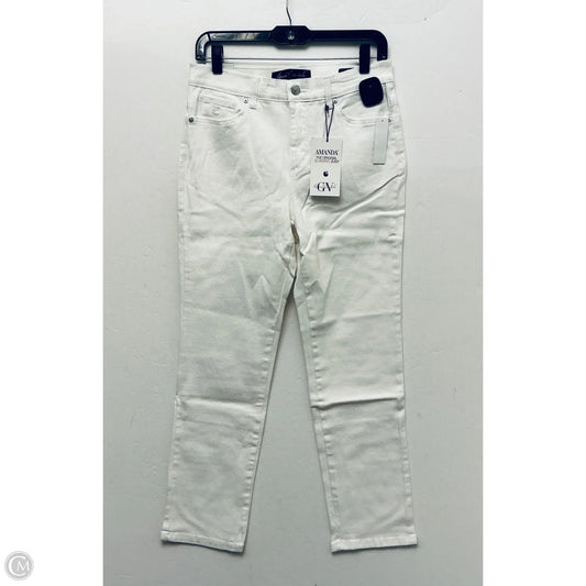 Jeans Straight By Gloria Vanderbilt In White Denim, Size: 8