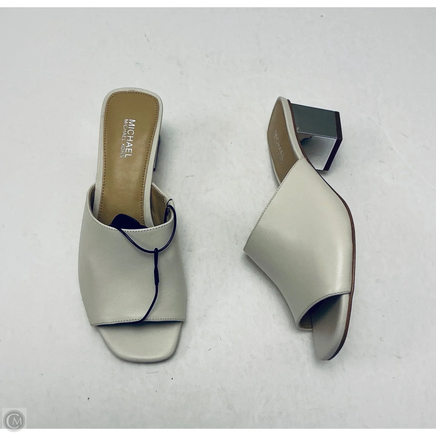Sandals Heels Block By Michael By Michael Kors In White, Size: 5.5