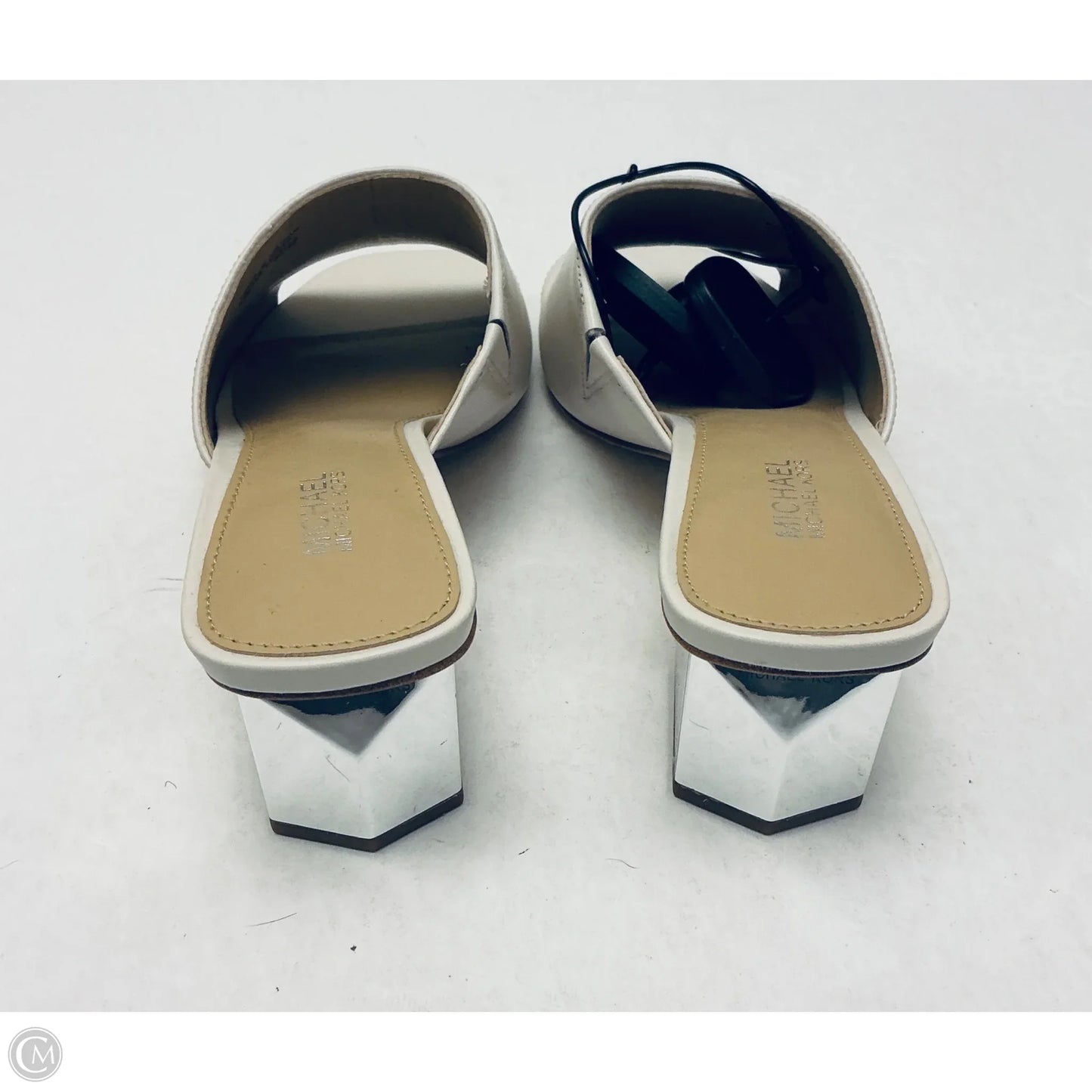 Sandals Heels Block By Michael By Michael Kors In White, Size: 5.5