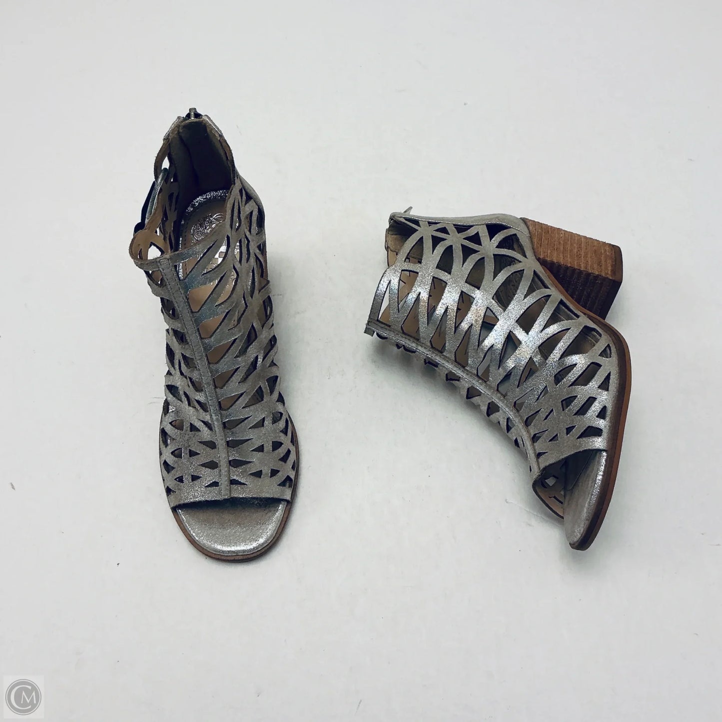 Sandals Heels Wedge By Vince Camuto In Gold, Size: 6