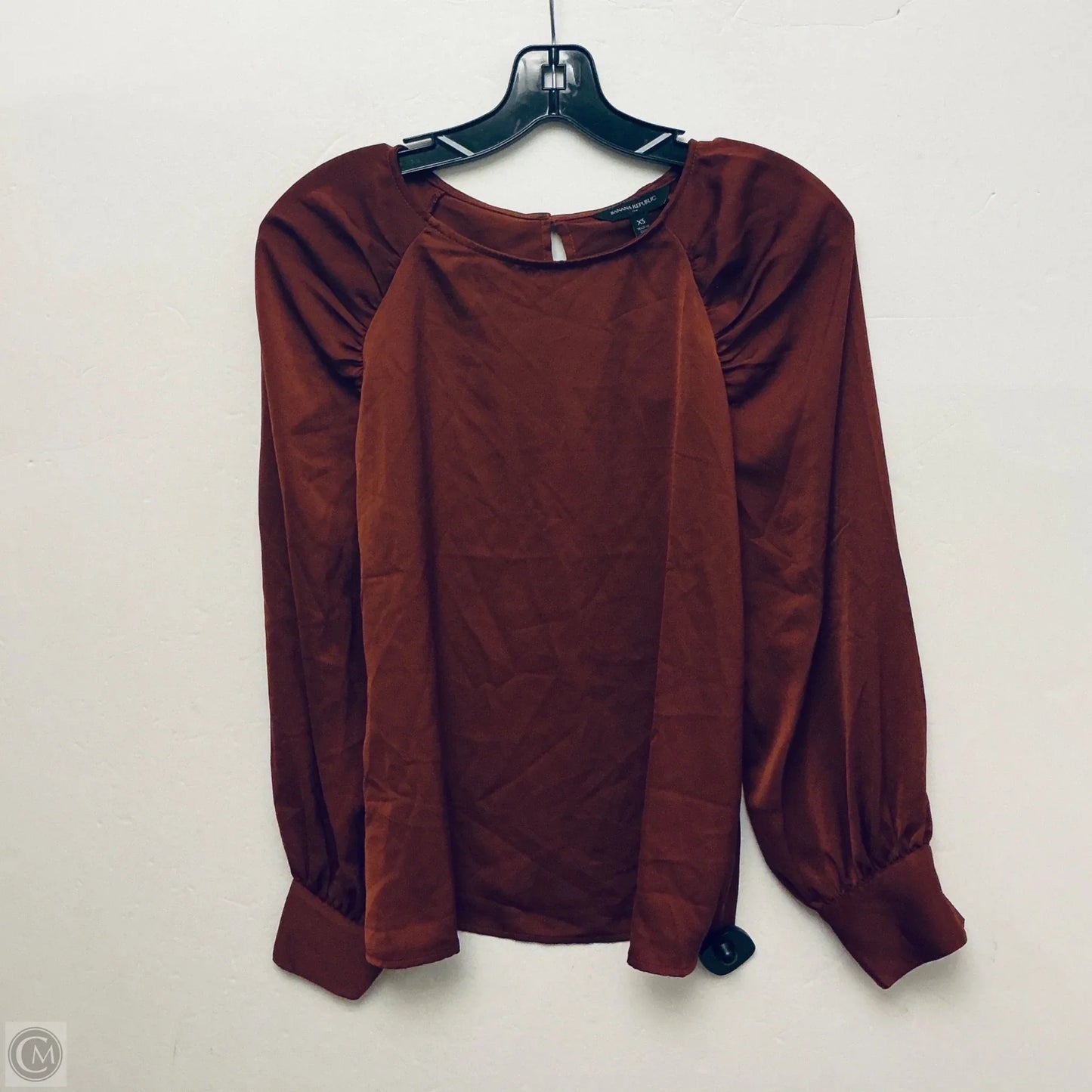 Top Long Sleeve By Banana Republic In Brown, Size: Xs