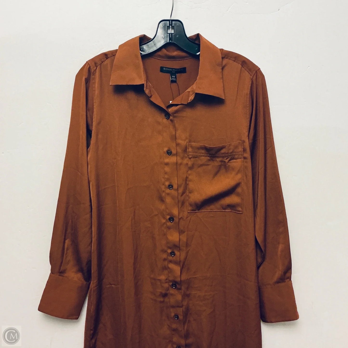 Dress Casual Maxi By Banana Republic In Brown, Size: Xs