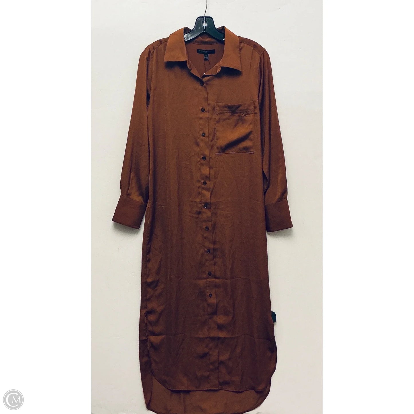 Dress Casual Maxi By Banana Republic In Brown, Size: Xs
