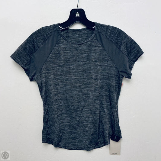 Athletic Top Short Sleeve By Halara In Grey, Size: Xs