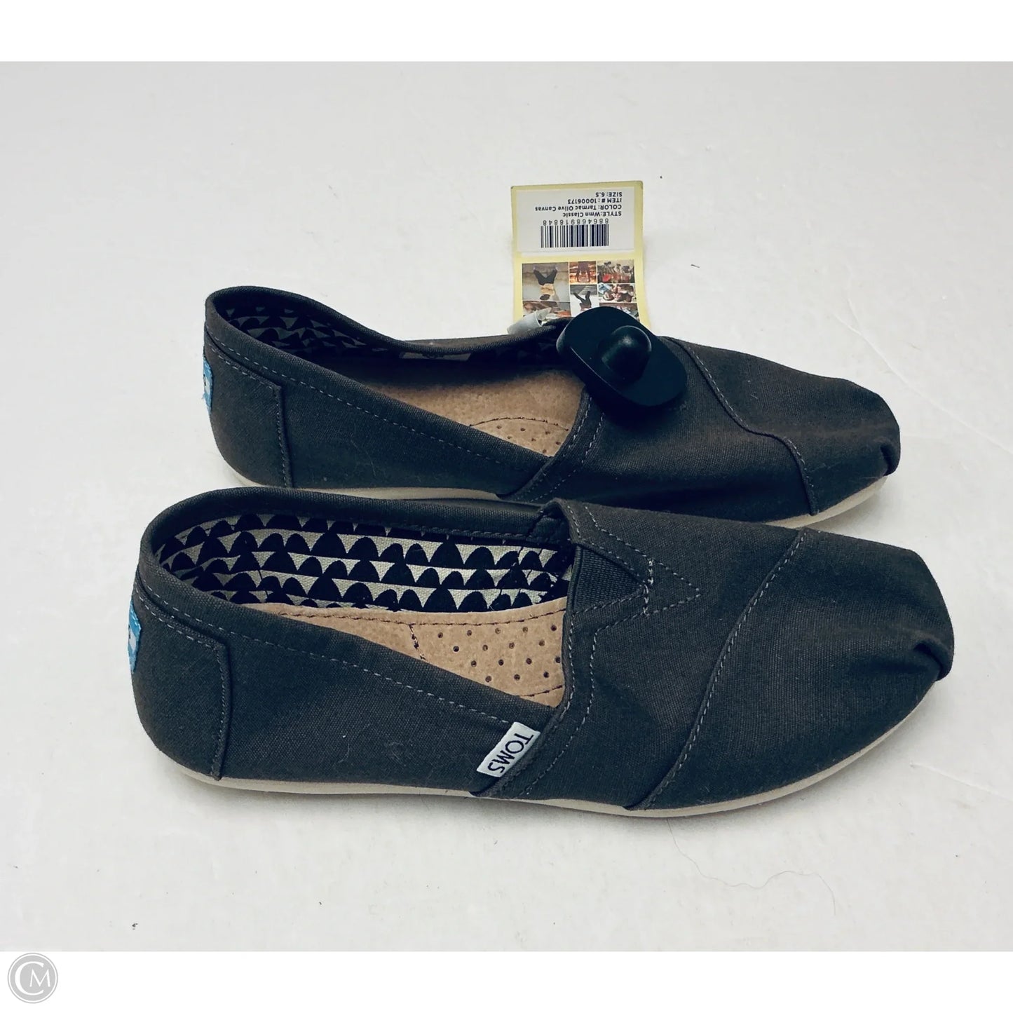 Shoes Flats By Toms In Green, Size: 6.5