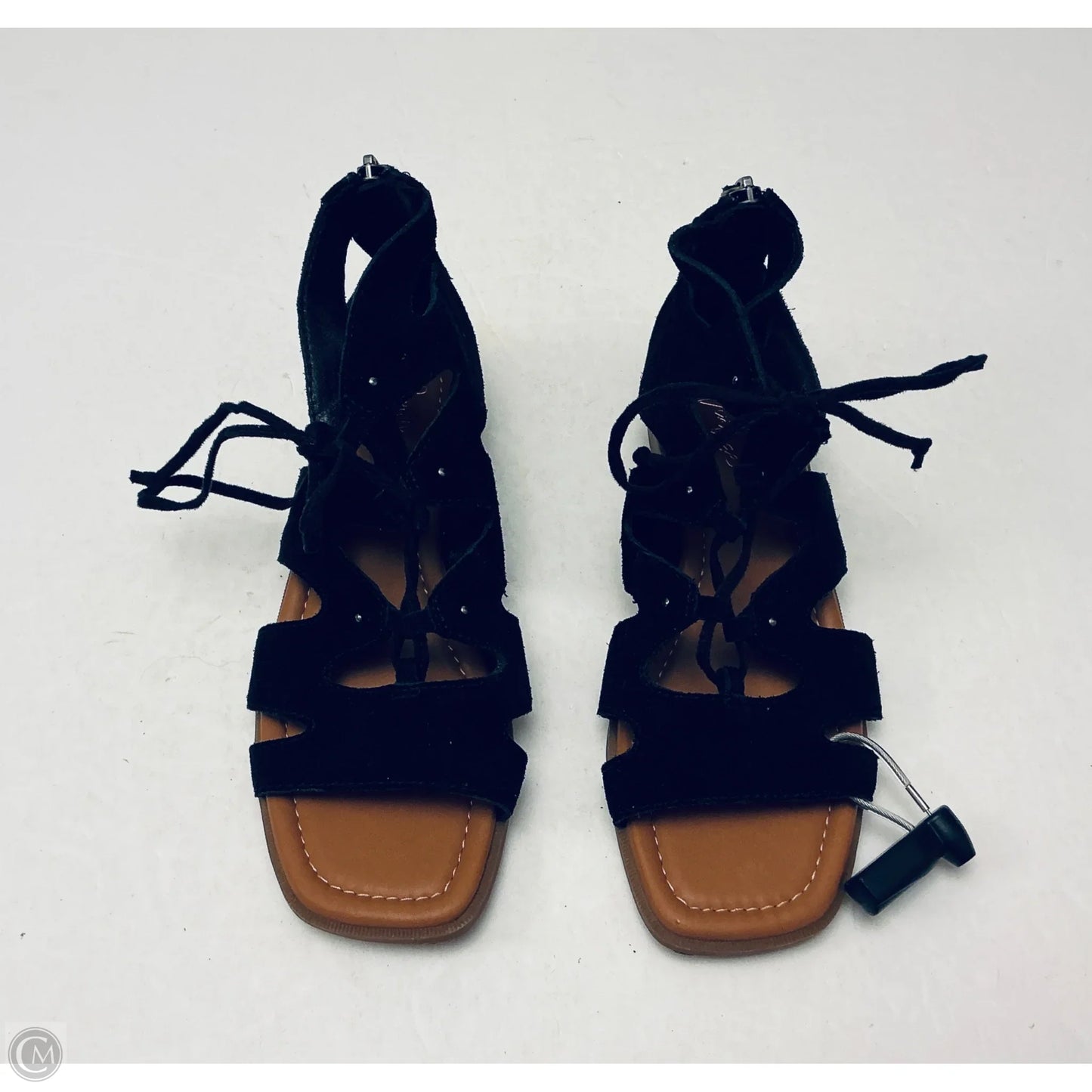 Sandals Flats By Crown Vintage In Black, Size: 6.5