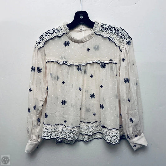 Top Long Sleeve Basic By Bohme In White, Size: Xs