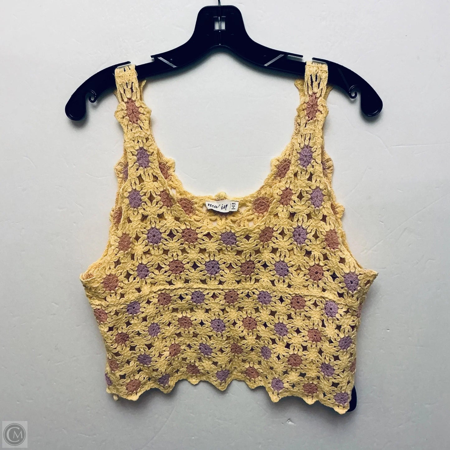 Top Sleeveless Basic By New In In Yellow, Size: M