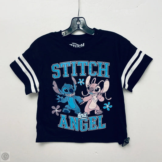 Top Short Sleeve Basic By Disney In Black, Size: S