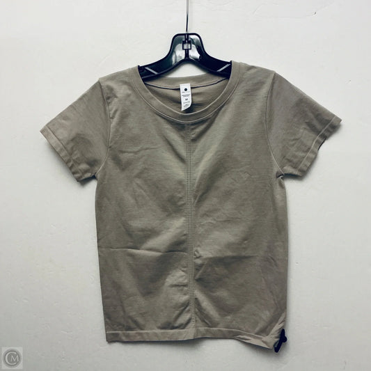 Top Short Sleeve Basic By Yogalicious In Brown, Size: M