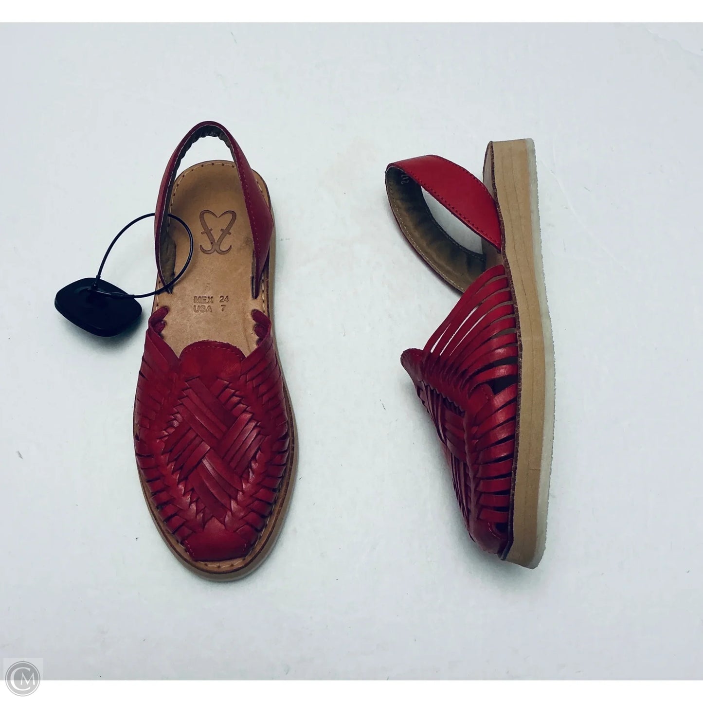 Sandals Flats By Cme In Red, Size: 7
