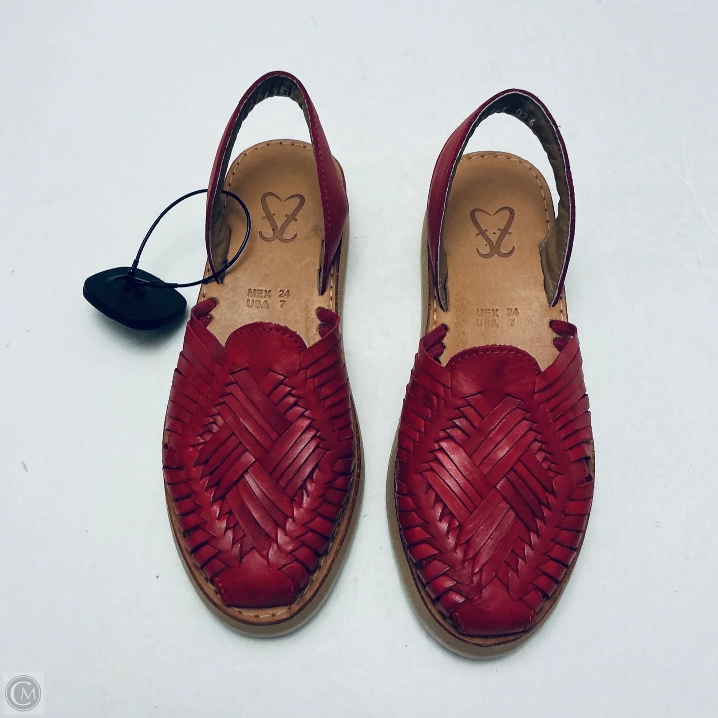 Sandals Flats By Cme In Red, Size: 7