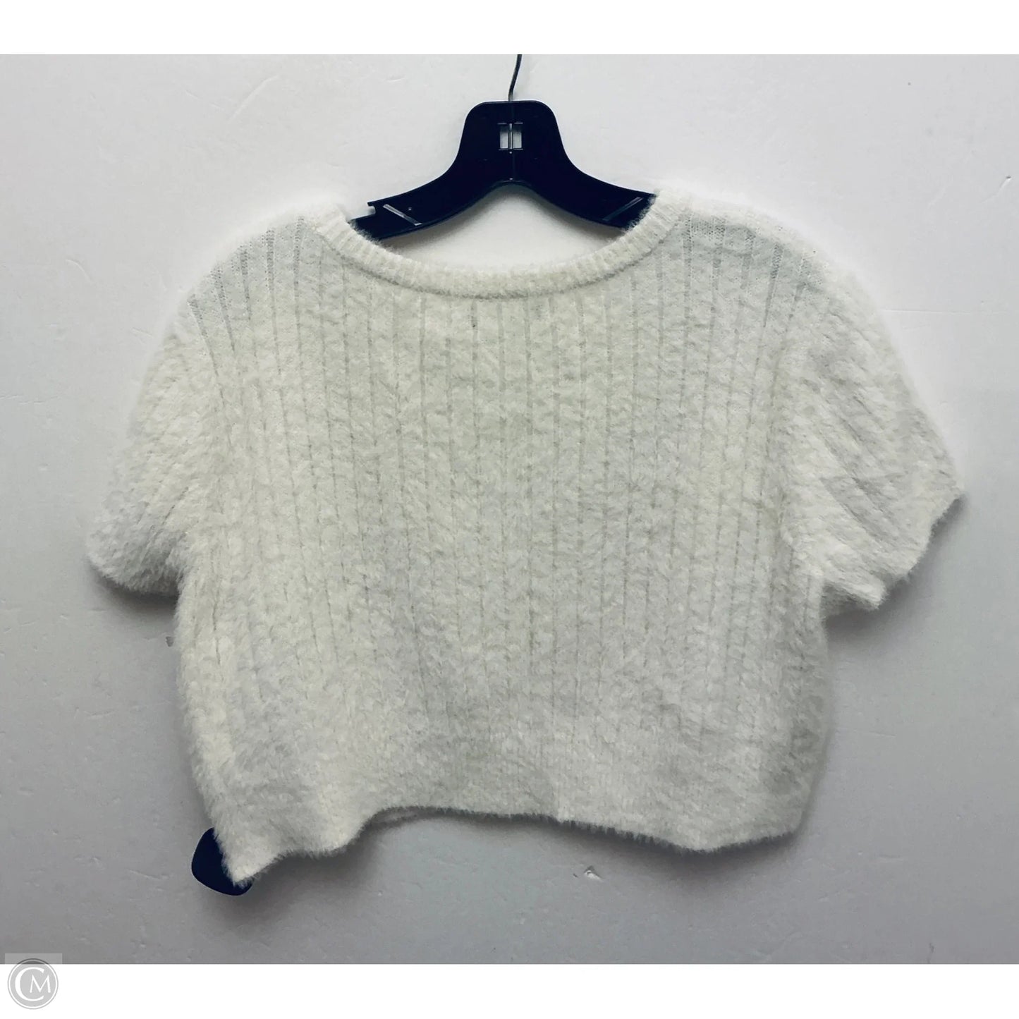 Sweater Short Sleeve By Kendall + Kylie In Cream, Size: L
