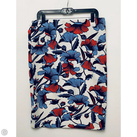 Skirt Midi By Jules & Leopold In Floral Print, Size: L