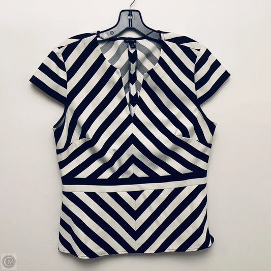 Top Sleeveless Basic By Ann Taylor In Striped Pattern, Size: 12