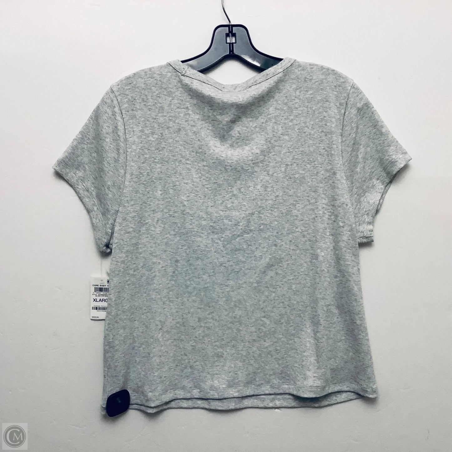 Top Short Sleeve By Cmc In Grey, Size: Xl