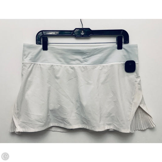 Athletic Skort By Lululemon In White, Size: L