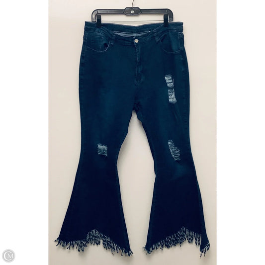 Jeans Flared By Cme In Blue Denim, Size: Xl