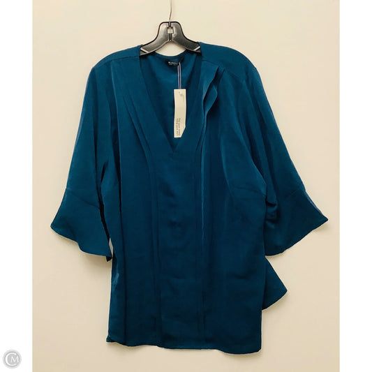 Top Long Sleeve By Cmc In Green, Size: 22