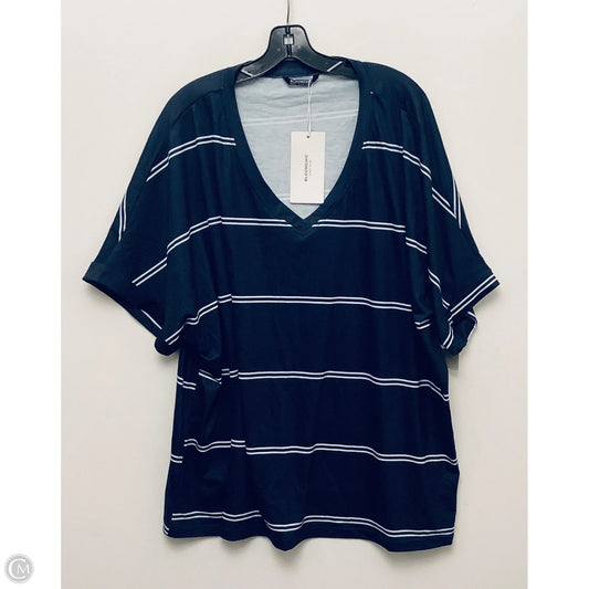 Top Short Sleeve By Cmb In Black, Size: 22