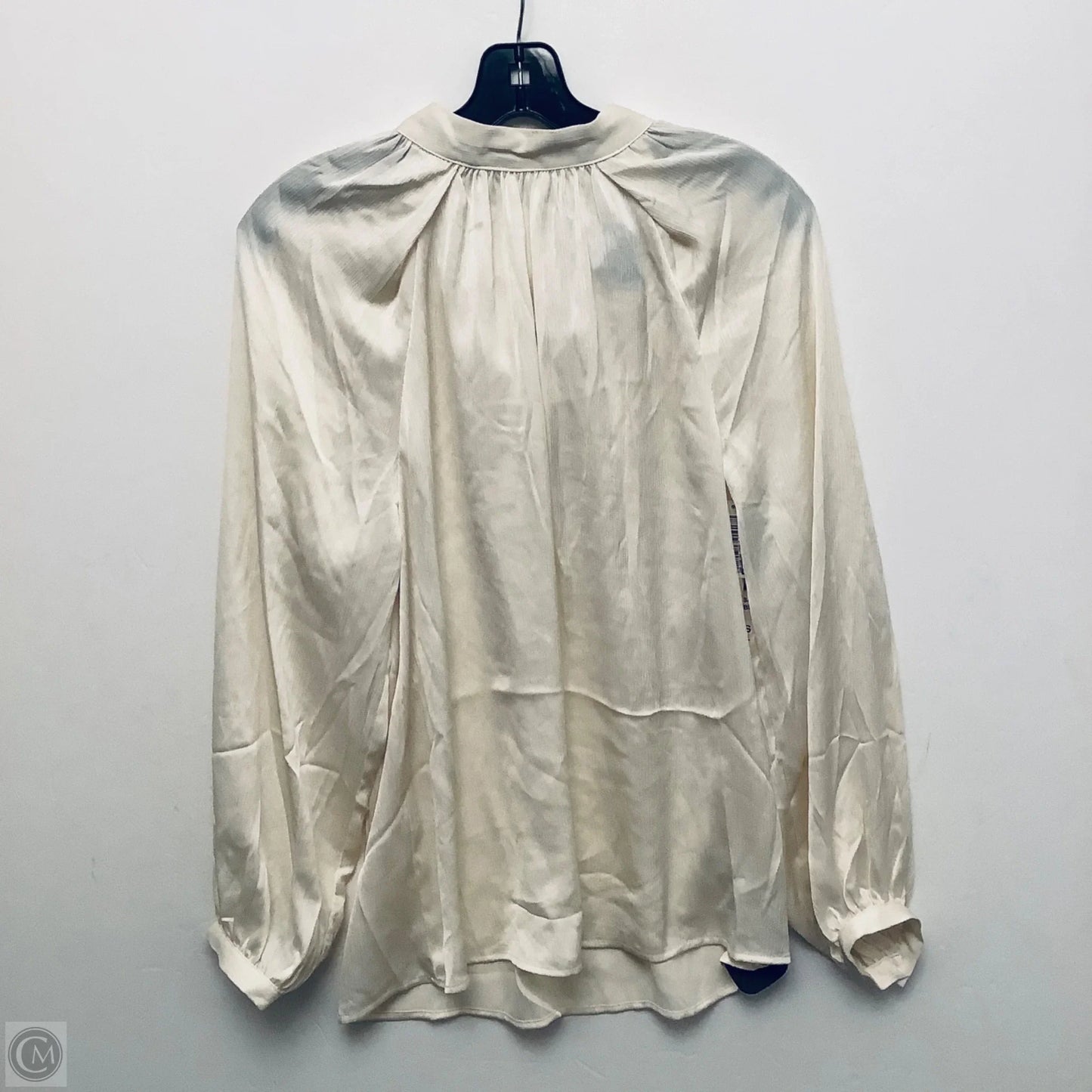 Top Long Sleeve Basic By Scoop In Cream, Size: S