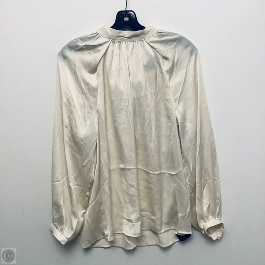 Top Long Sleeve Basic By Scoop In Cream, Size: S