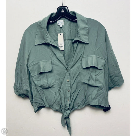Top Short Sleeve By Blue Rain In Green, Size: Xl