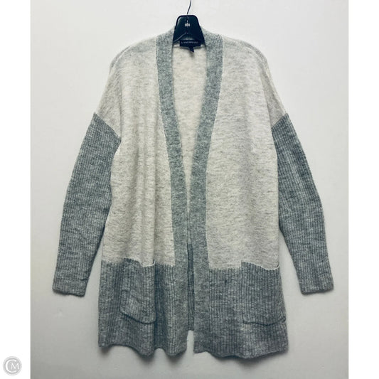 Sweater Cardigan By Lane Bryant In Grey, Size: 14