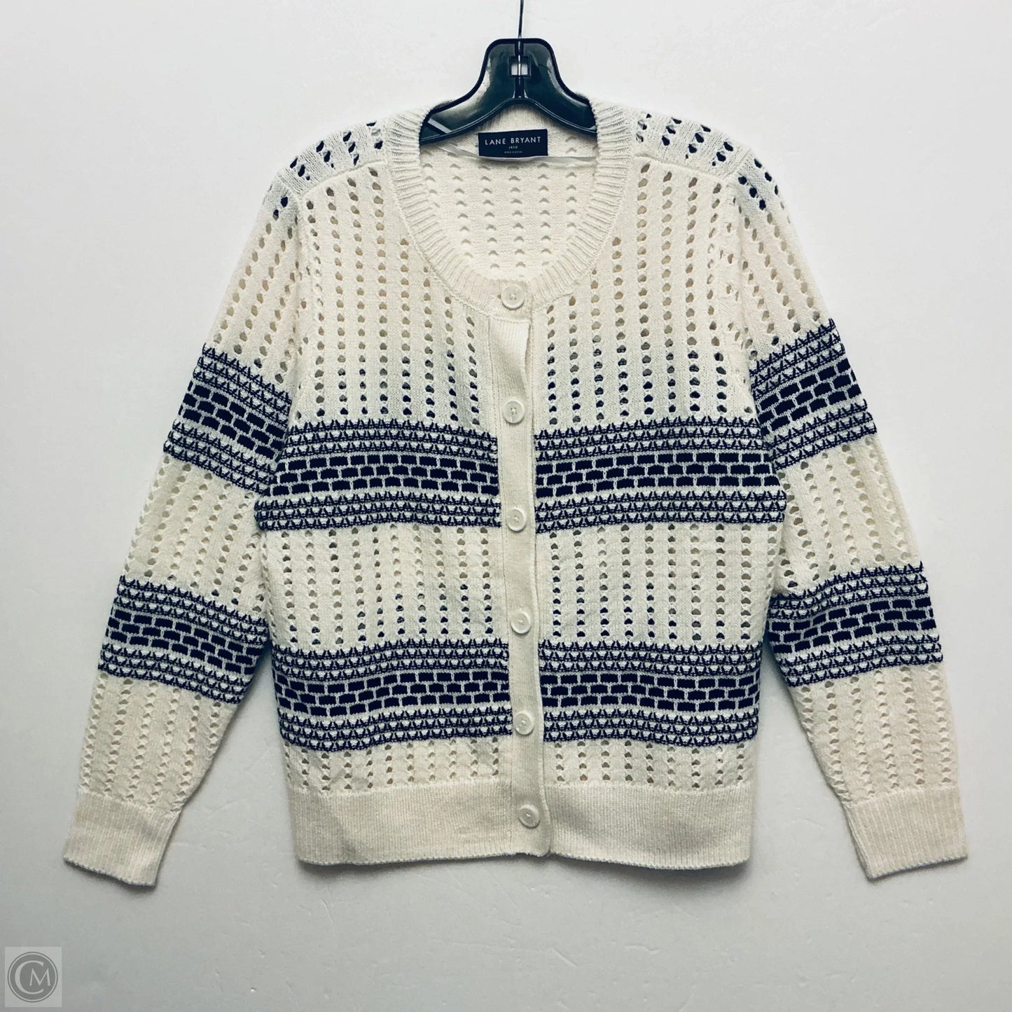 Cardigan By Lane Bryant In White, Size: 14